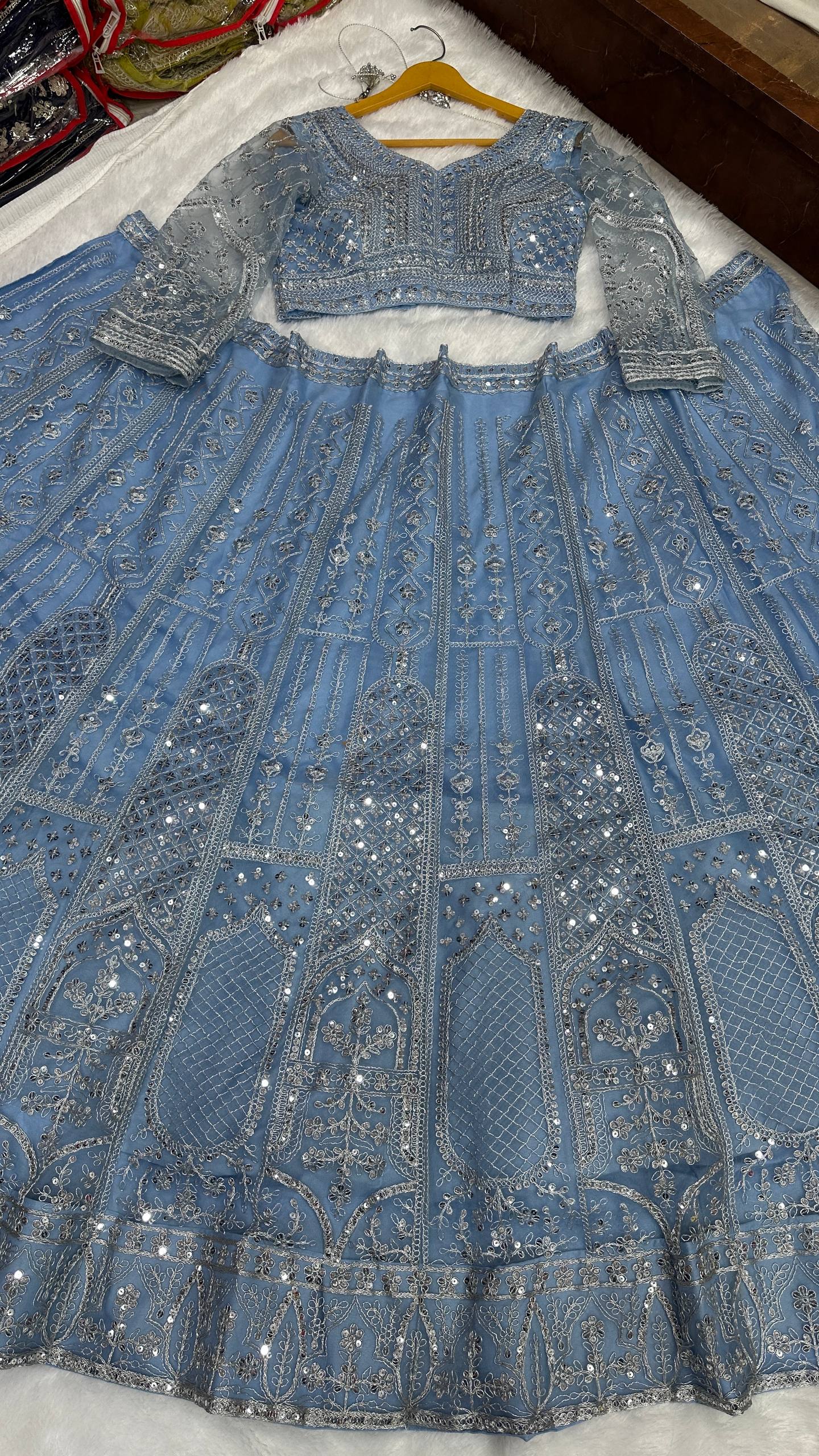 Designer Lehenga Choli- Shine like royalty👑🌼