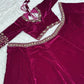 11000 Velvet Designer Lehenga Set-FB|HM-H74
