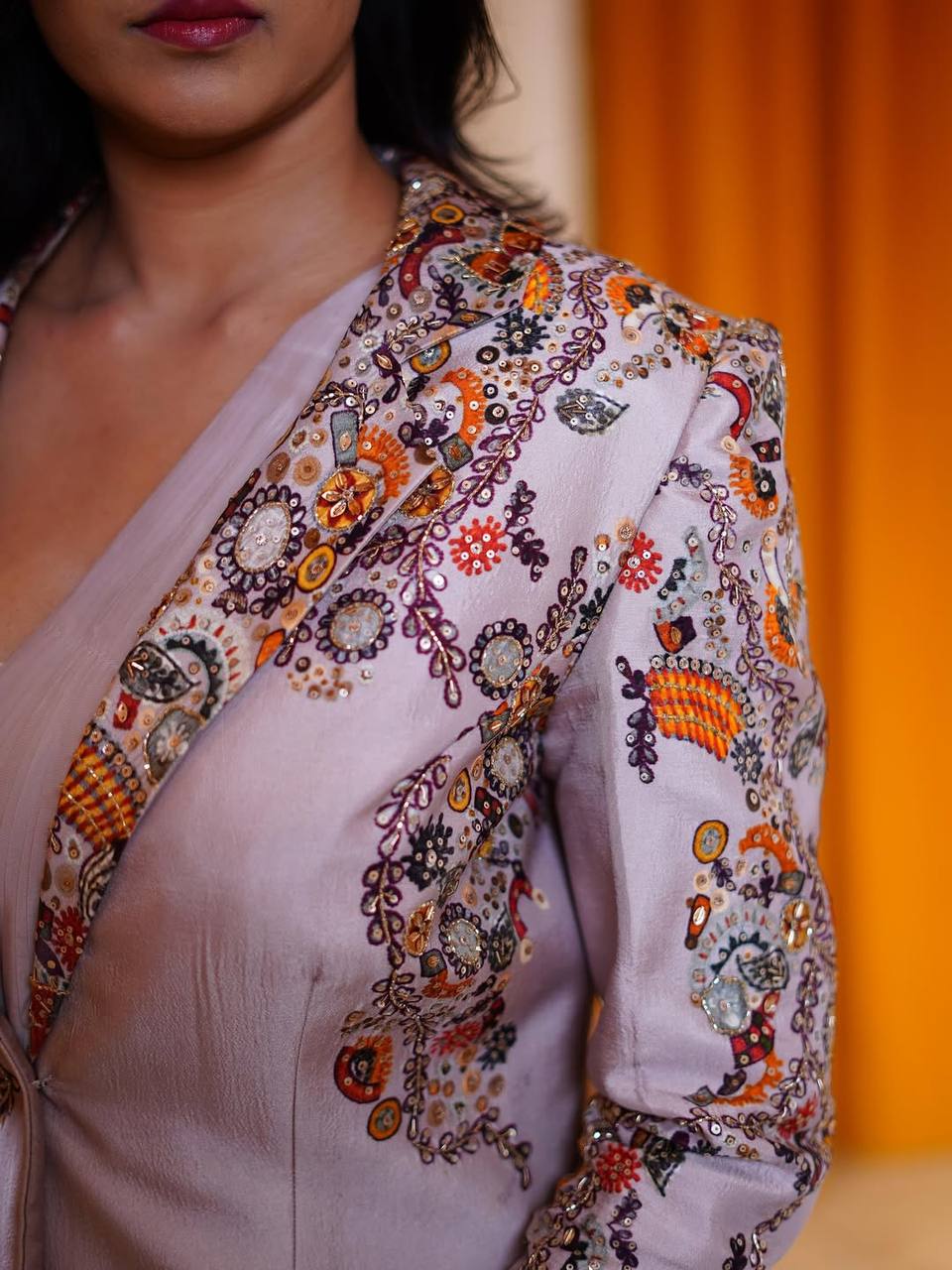 INDO-WESTERN DRAPE SAREE-ST-1115 🚀🚀