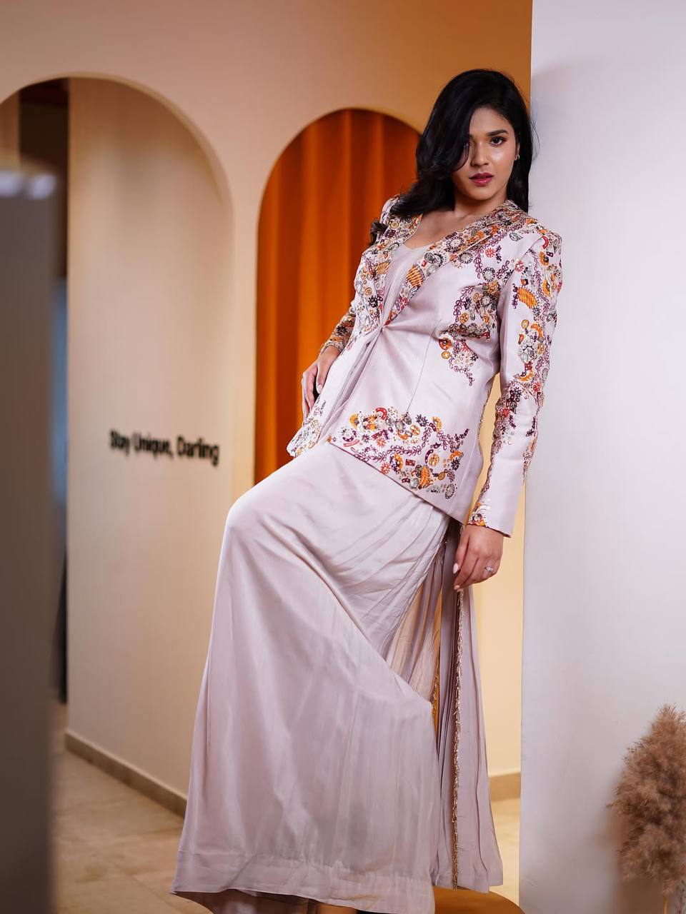 INDO-WESTERN DRAPE SAREE-ST-1115 🚀🚀