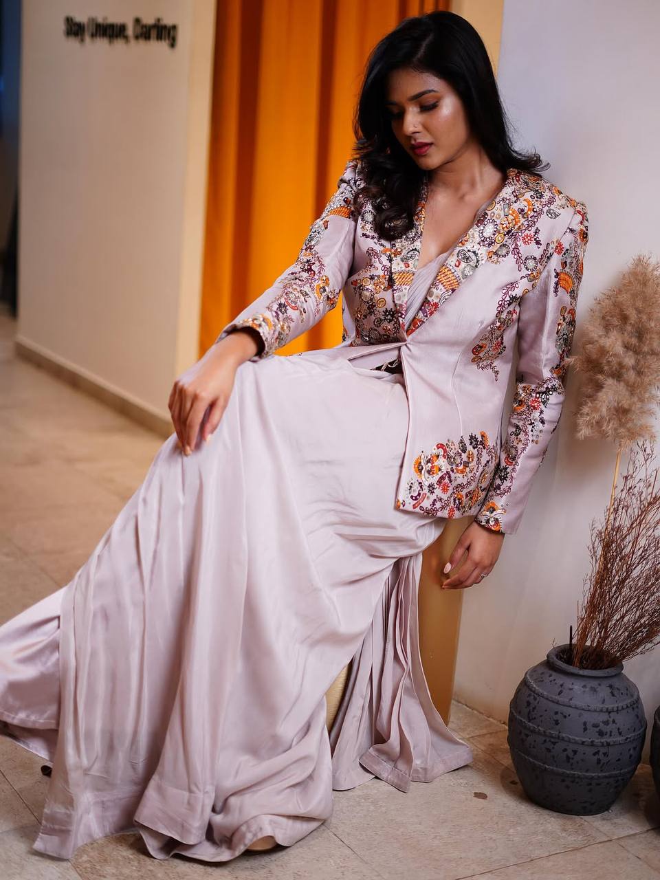 INDO-WESTERN DRAPE SAREE-ST-1115 🚀🚀