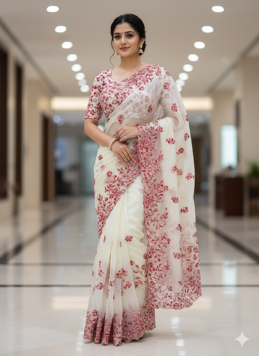 Threaded Elegance Saree Collection 🌸🌸