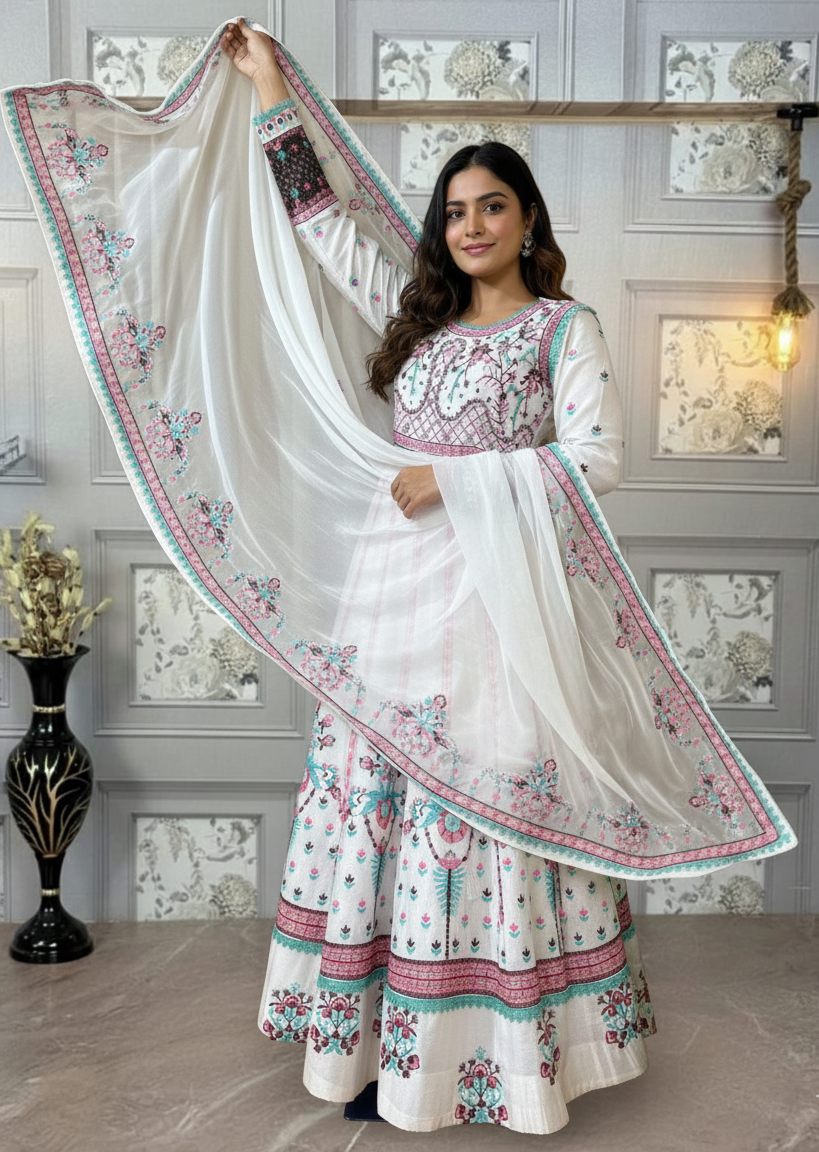 ANARKALI GOWN & DUPATTA SET-ST-1117 ✨🥻