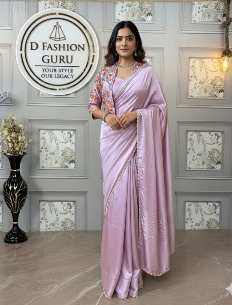 INDO-WESTERN DRAPE SAREE-ST-1115 🚀🚀