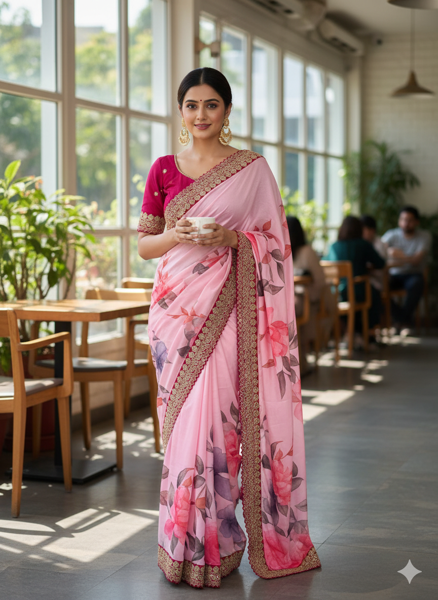 Stunning Rangoli Silk Embroidered Saree -NC 5492🌟✨ 🌟