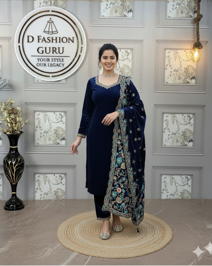 ✨ Velvet Vibes – 5000 Series Elegance Suit - RTC - 5936 👗💫