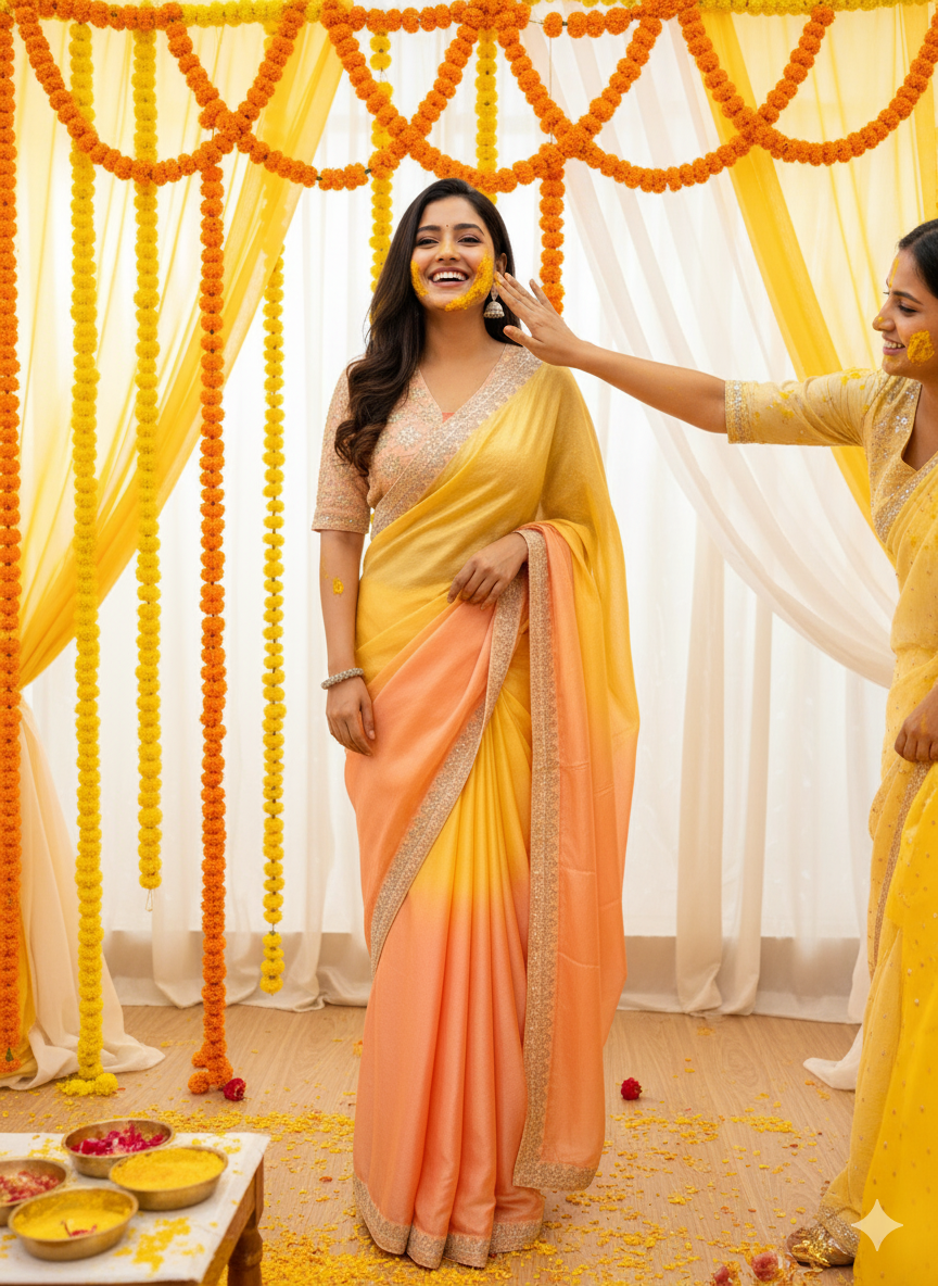 Superhit Indo-Western Drape Saree with Embroidered Koti! 🚀🥻