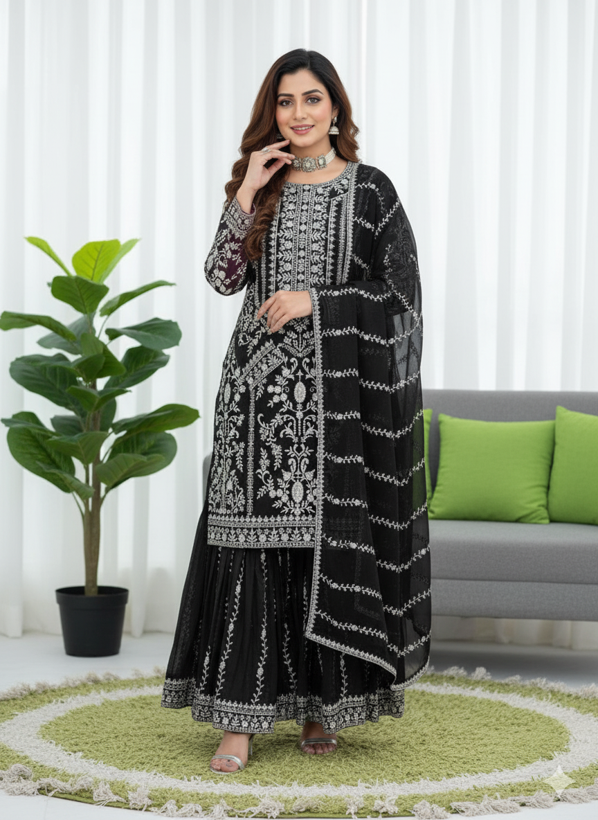 5000 Series – Premium Elegance Sharara, One Level Up-RTC-5938 🌟