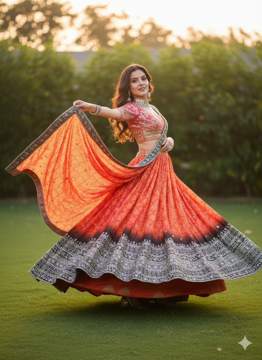 Glow in Gold – Designer Lehenga Magic ✨🌼