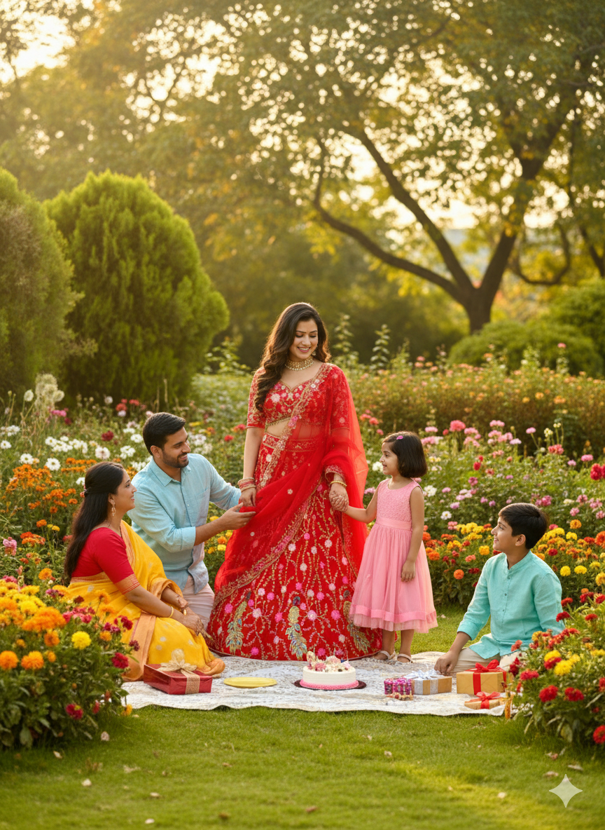 Premium Soft Net Lehenga with Sequins Embroidery & Matching Dupatta