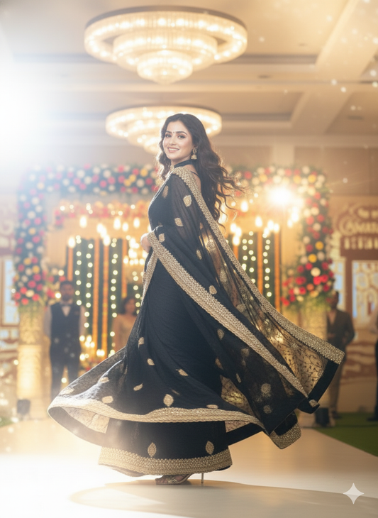 Party Wear Saree-DVD-HD4 🌷🖤🌷