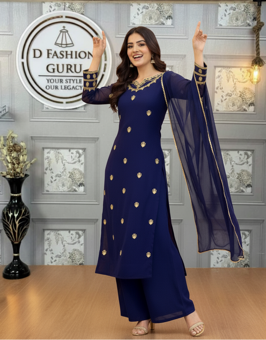 New Trending Embroidered Suit Set – Festival Special!-ST-1128 ✨🔥