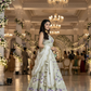 Premium Heavy Mono Satin Silk Lehenga Choli with Chinon Silk Dupatta | 4 Meter Flare | Embroidery Sequins & Cut Work | Semi-Stitched
