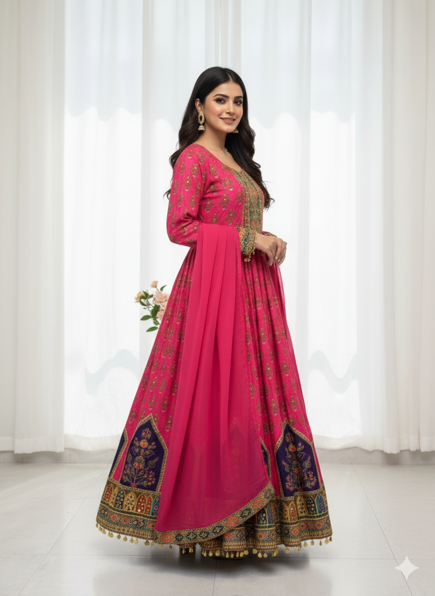 ✨ Mirror Magic Chinon Suit Set-BE-405 💃🌸