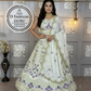 Premium Heavy Mono Satin Silk Lehenga Choli with Chinon Silk Dupatta | 4 Meter Flare | Embroidery Sequins & Cut Work | Semi-Stitched