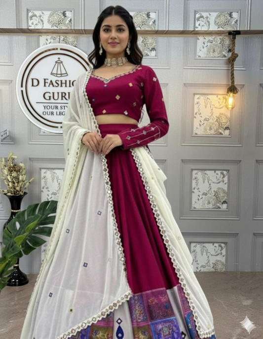✨ Reyon Glow Flared Lehenga Set-QRC-290 ✨