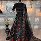 Trendy black Soft Mono Net lehenga with Embroidered Work With Cancan and designer blouse