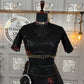 Trendy black Soft Mono Net lehenga with Embroidered Work With Cancan and designer blouse