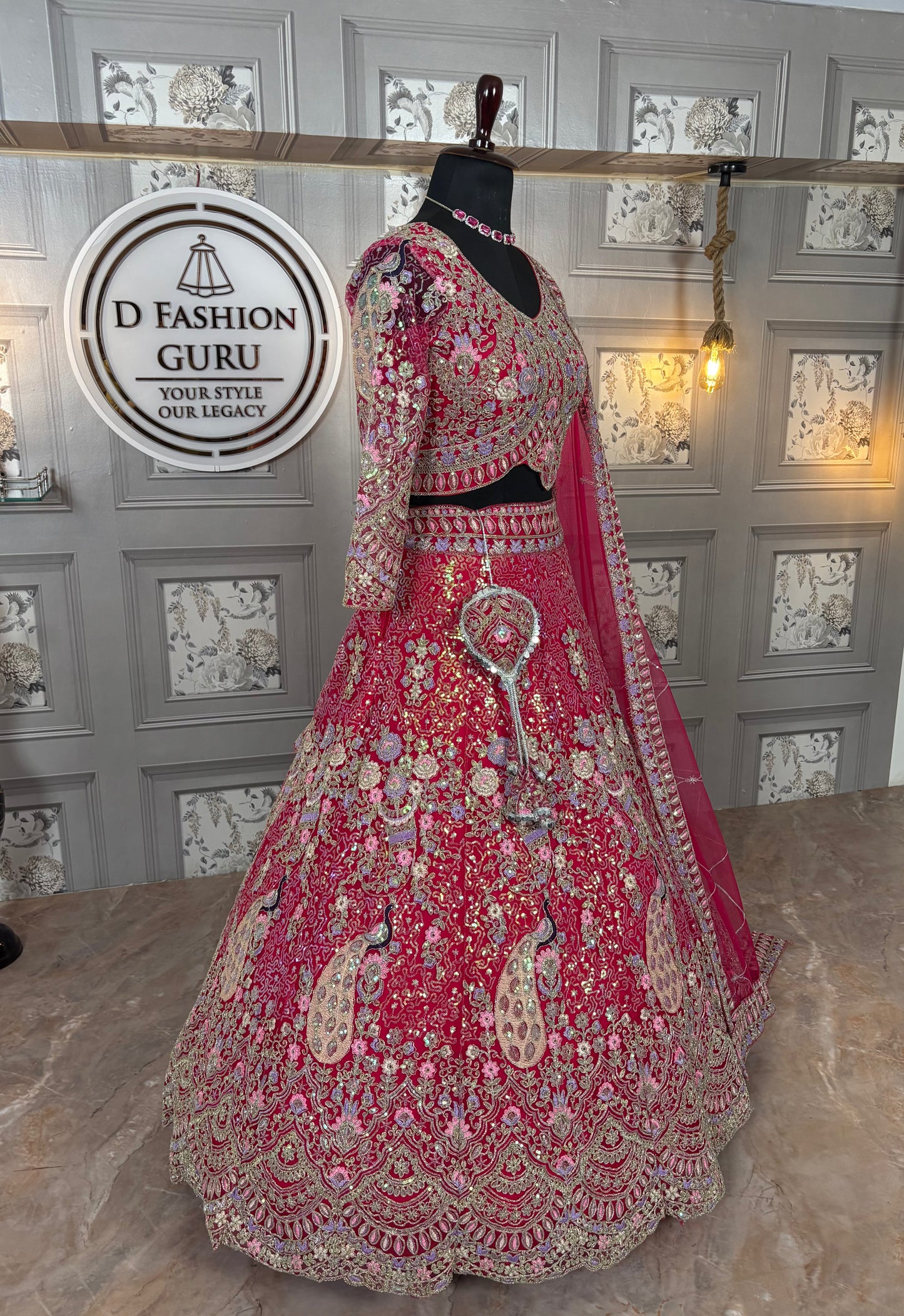 rani colour Semi-Stitched Butterfly Net Lehenga with Coding Sequins Work | Elegant Wedding & Party Wear
