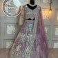 Designer Purple Lehenga Choli Set – Soft Net Fabric with Coding Sequins Work