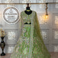 mehandi colour Semi-Stitched Butterfly Net Lehenga with Coding Sequins Work | Elegant Wedding & Party Wear