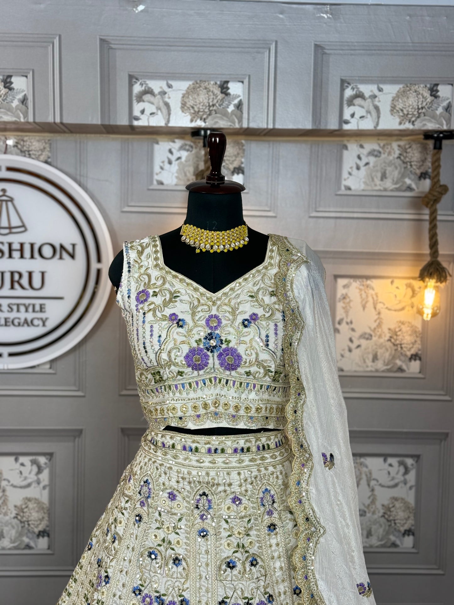Premium Heavy Mono Satin Silk Lehenga Choli with Chinon Silk Dupatta | 4 Meter Flare | Embroidery Sequins & Cut Work | Semi-Stitched