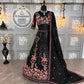Elegant Fox Georgette Lehenga with Sequins & Embroidery Work