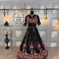 Elegant Fox Georgette Lehenga with Sequins & Embroidery Work