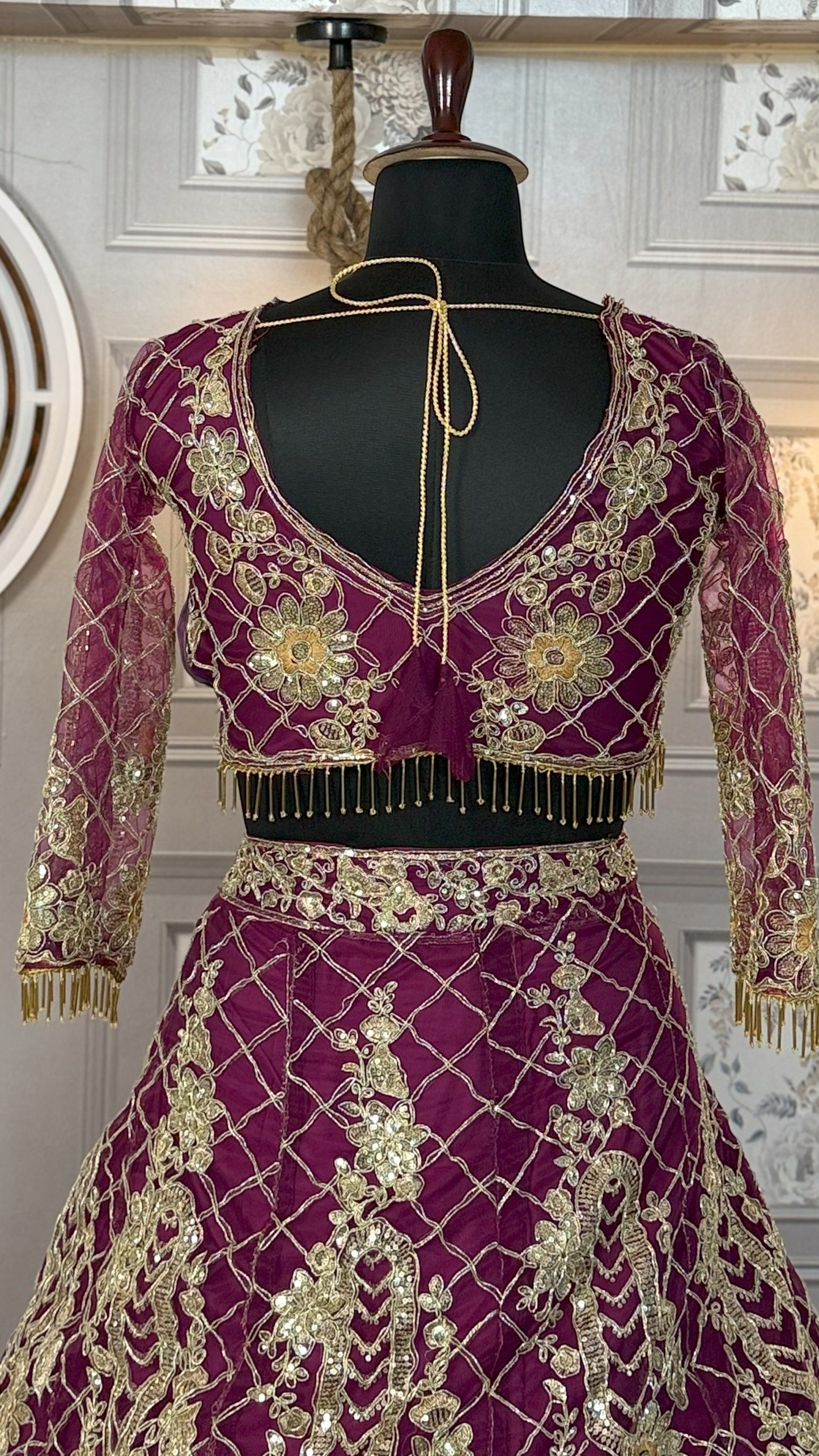 Premium Soft Net Lehenga with Coding Sequins Work & Dupatta