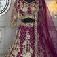 Premium Soft Net Lehenga with Coding Sequins Work & Dupatta