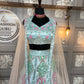 ✨ Exclusive Malai Satin Silk Real Mirror Embroidered Lehenga ✨