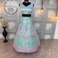✨ Exclusive Malai Satin Silk Real Mirror Embroidered Lehenga ✨