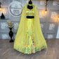 ✨ Premium Japan Satin Silk Real Mirror Embroidered Lehenga with Butterfly Net Dupatta ✨
