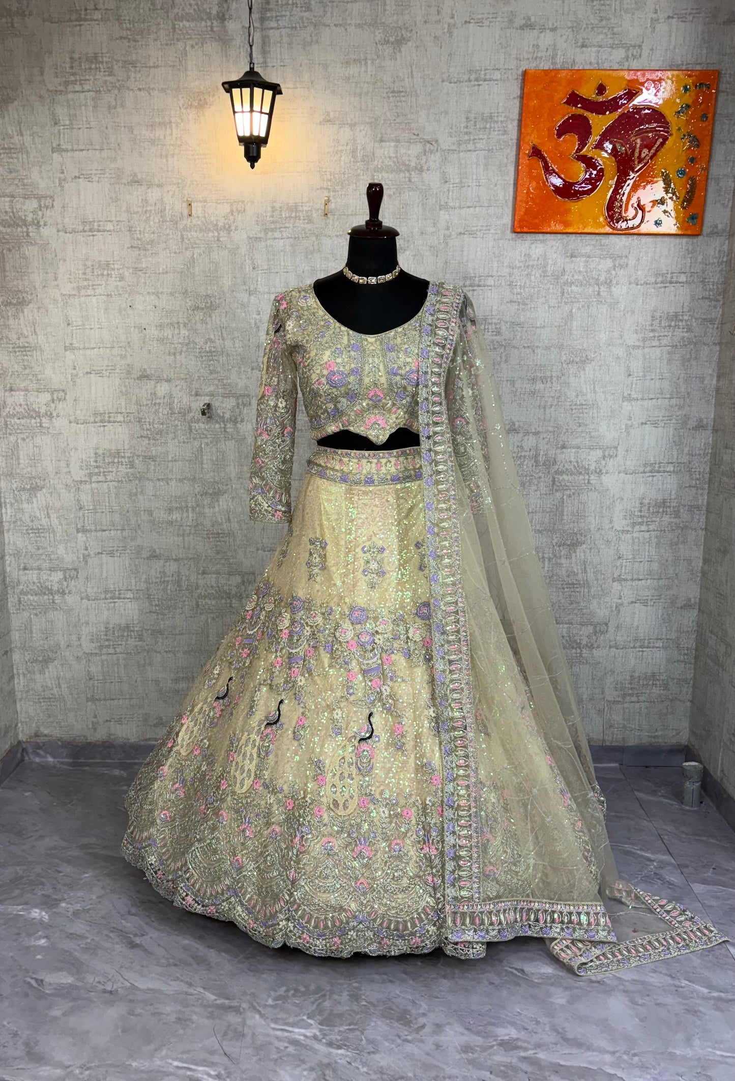 ✨ Exclusive Designer Blouse with Premium Coding Sequins Lehenga