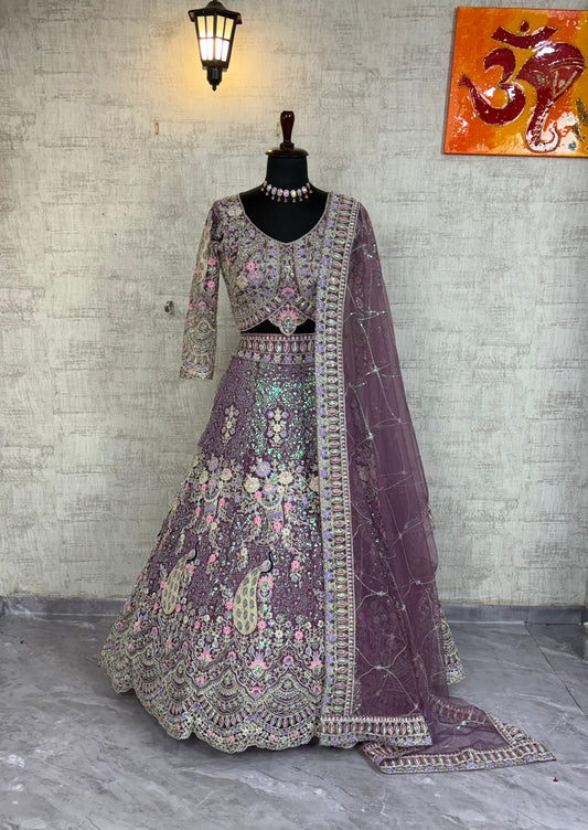 Designer Sequins Coding Work Lehenga & Blouse – Perfect Fit
