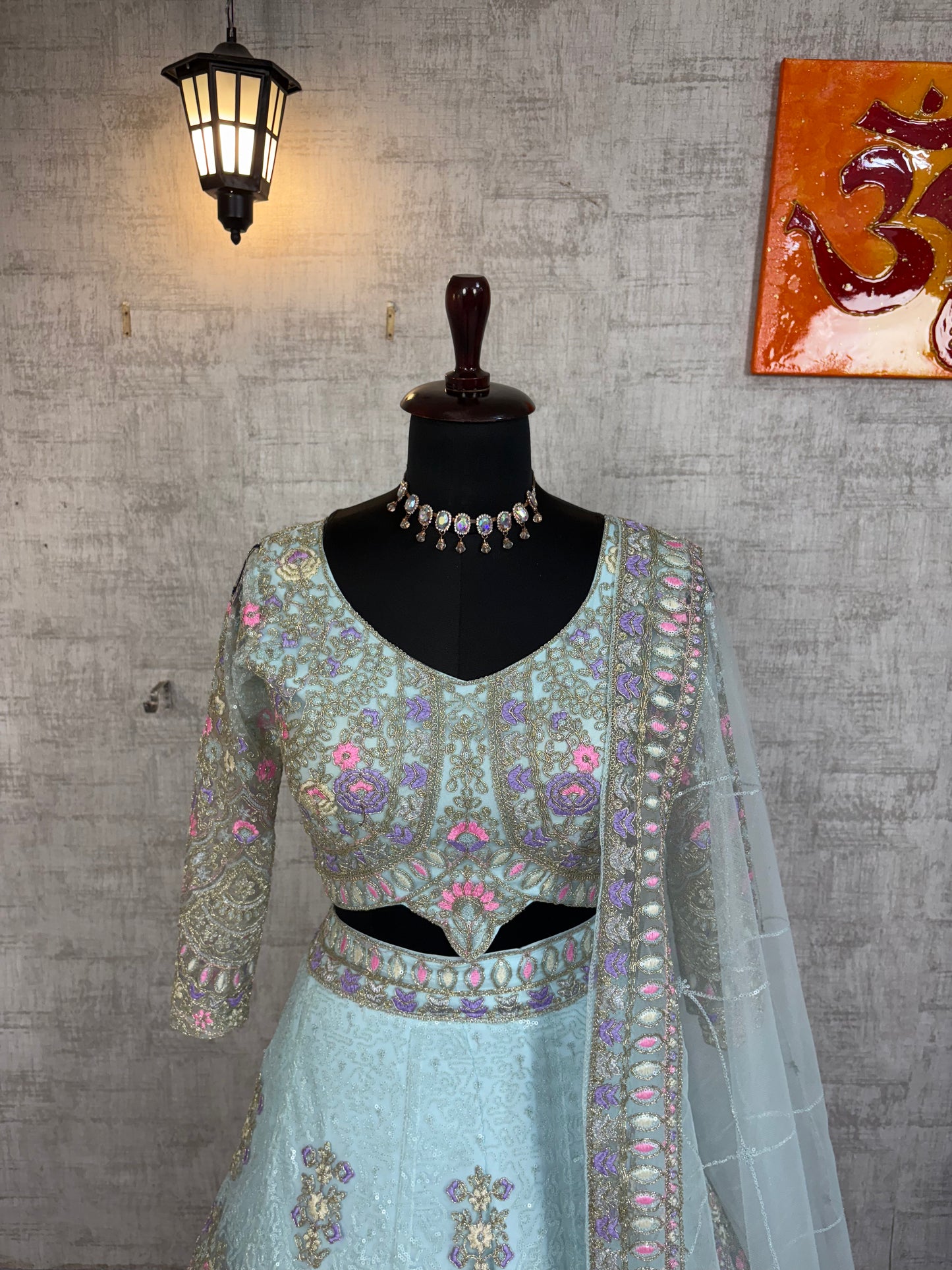 ✨ Exclusive Designer Blouse with Premium Coding Sequins Lehenga