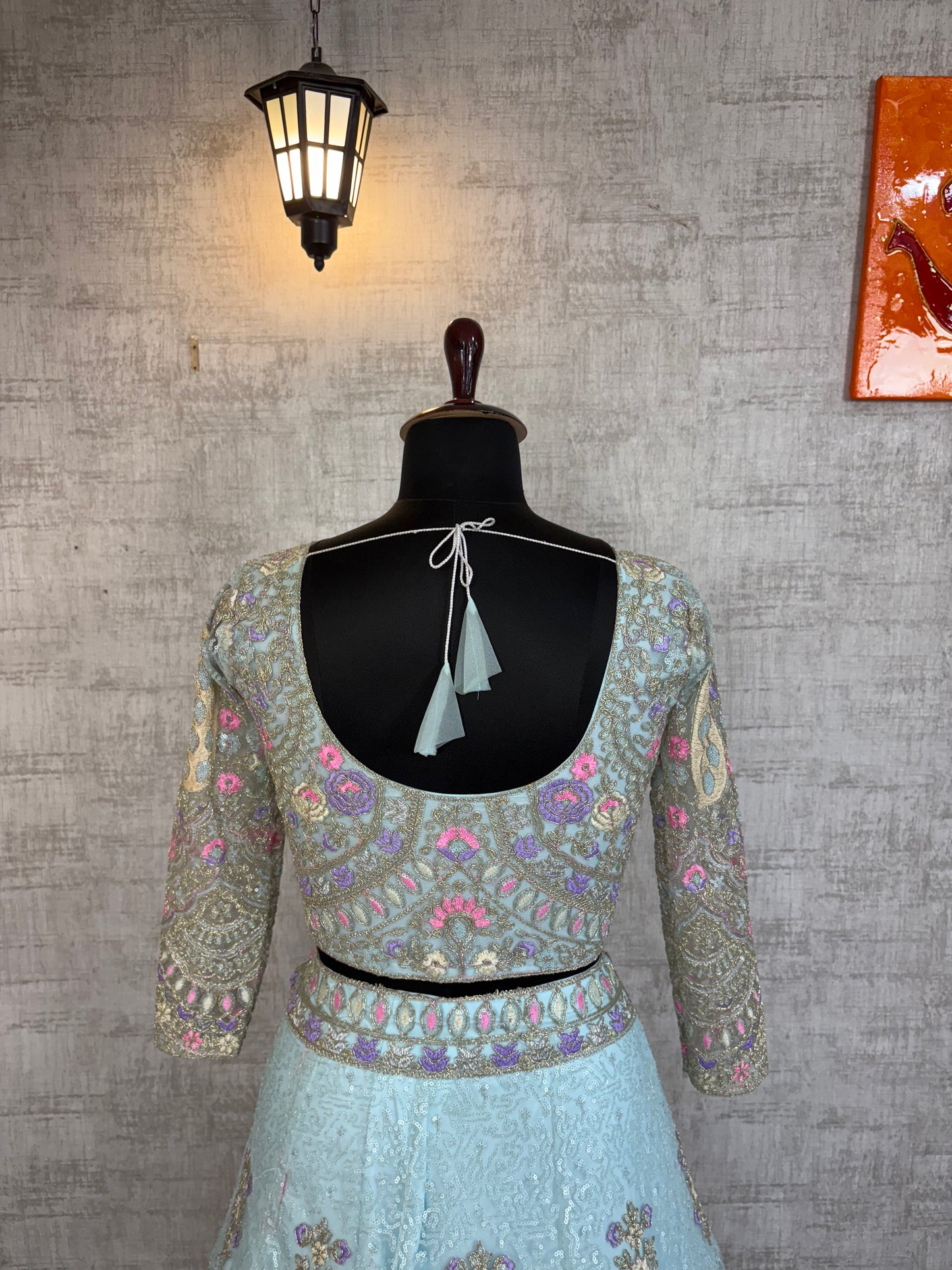 ✨ Exclusive Designer Blouse with Premium Coding Sequins Lehenga
