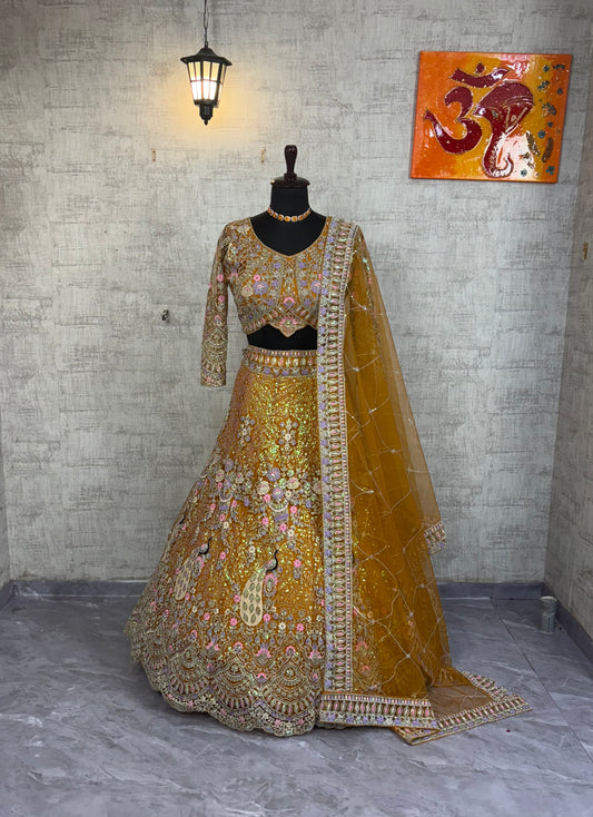 ✨ Exclusive Designer Blouse with Premium Coding Sequins Lehenga