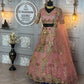 Butterfly Net Lehenga Set with Sequins Embroidery – Semi-Stitched, Includes Blouse & Dupatta
