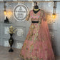 Butterfly Net Lehenga Set with Sequins Embroidery – Semi-Stitched, Includes Blouse & Dupatta