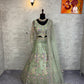 ✨ Luxury Pista Designer Lehenga with Blouse & Dupatta