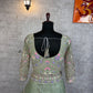 ✨ Luxury Pista Designer Lehenga with Blouse & Dupatta