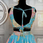 🌸 Turquoise Bloom: Floral Lehenga Set with Embellished Blouse & Dupatta 🌸