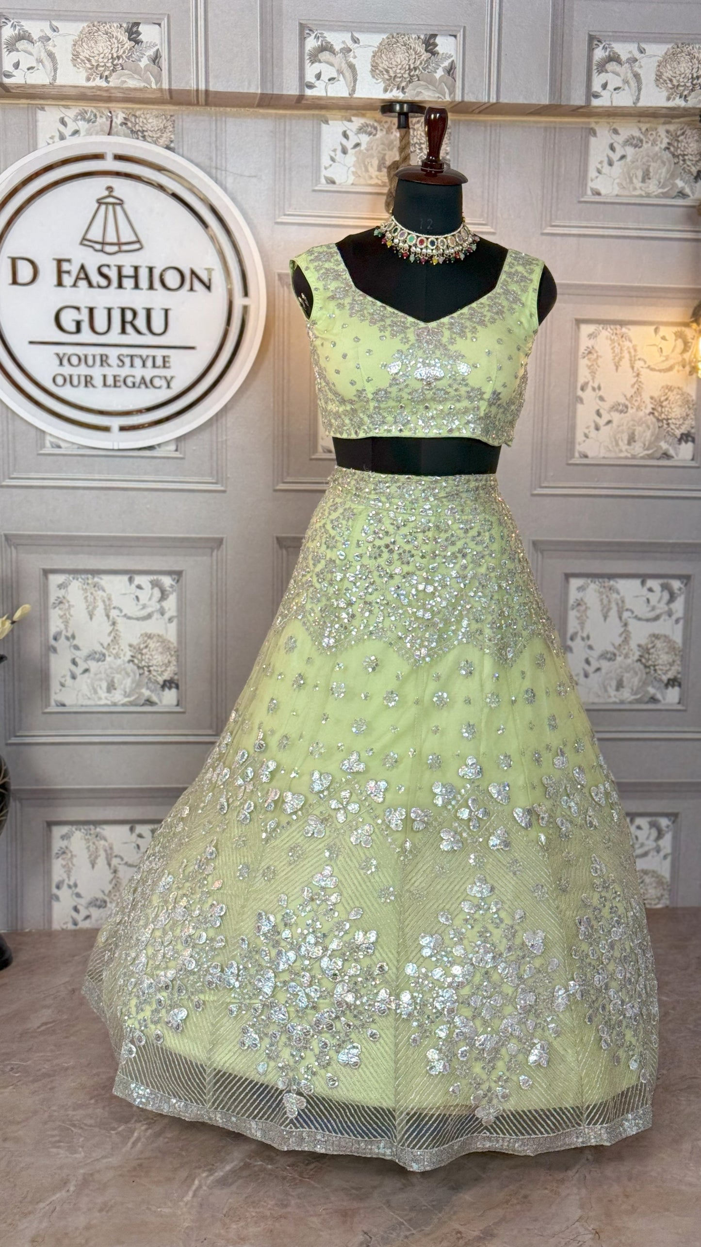 💎 Radiant Mirror-Glow Japan Satin Silk Lehenga Set-1642 💎