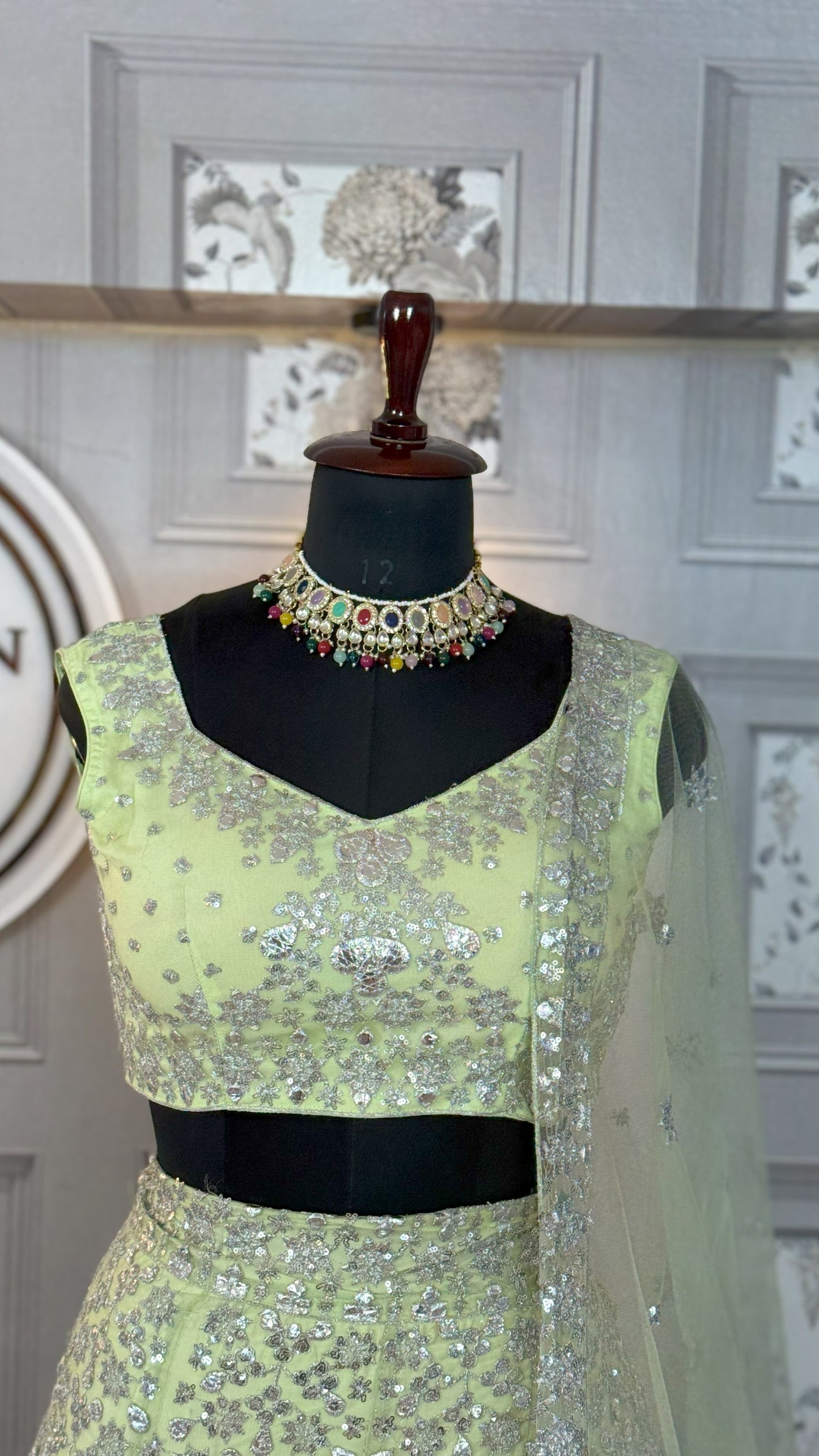 💎 Radiant Mirror-Glow Japan Satin Silk Lehenga Set-1642 💎