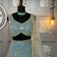 Premium Embroidered Faux Georgette Lehenga Set