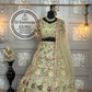 Premium Soft Net Sequins Embroidered Lehenga Choli Set with Dupatta – Semi Stitched – 4 Meter Flare – Elegant Wedding & Festive Wear