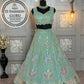 Premium Tabby Silk Lehenga Choli Set with Heavy Coding & Sequins Embroidery, Dupatta Included – Semi-Stitched