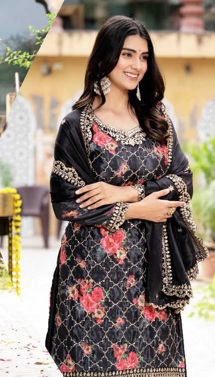 Embroidery Suit Set Collection-DVD-5085. 🌼🌼