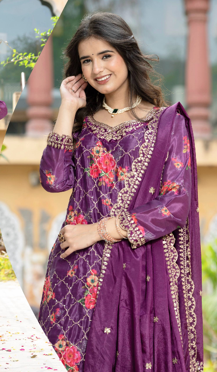 Embroidery Suit Set Collection-DVD-5085. 🌼🌼